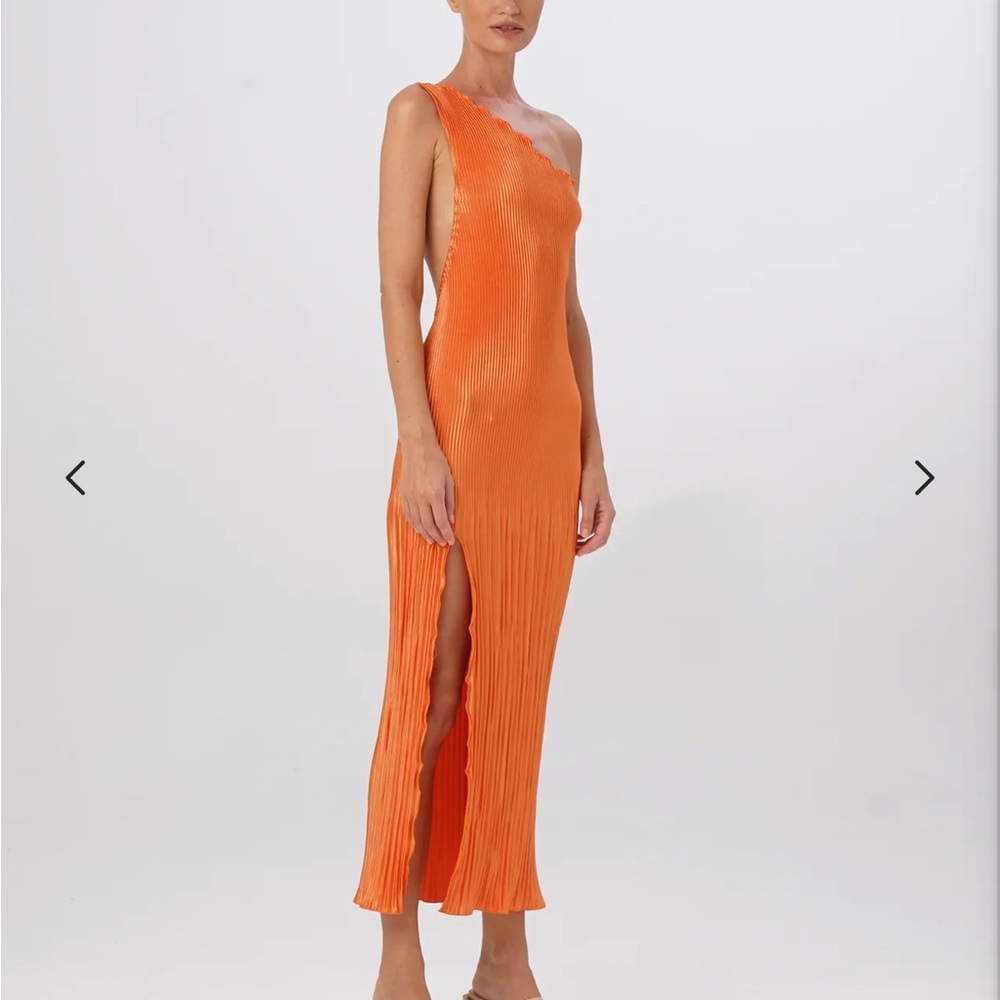 L’idee Naomi Midi Gown | Size AUS 6/US2/XS | Tangelo Orange